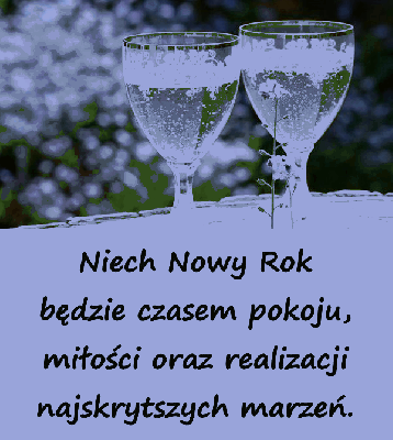 Niech nowy rok będzie czasem pokoju, miłości